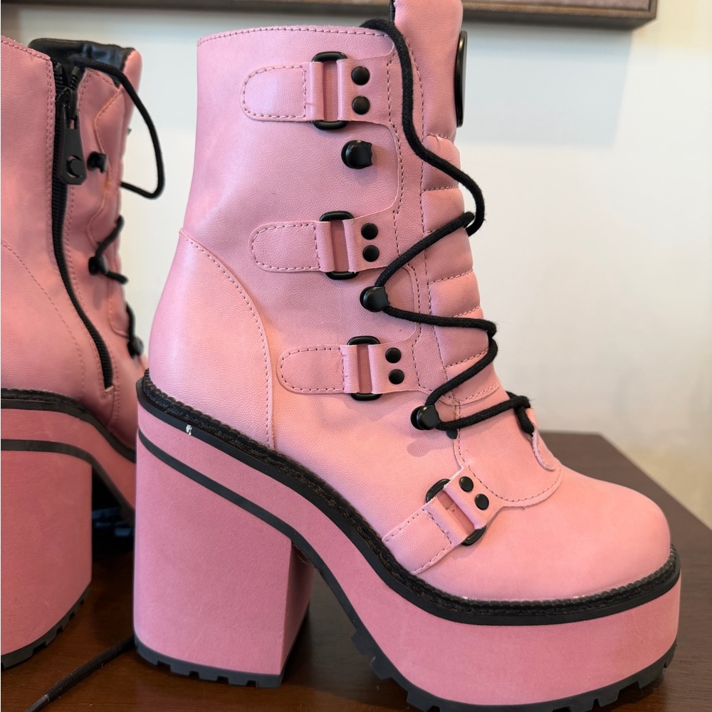 Killstar pink platform boots 6 - Picture 7 of 12